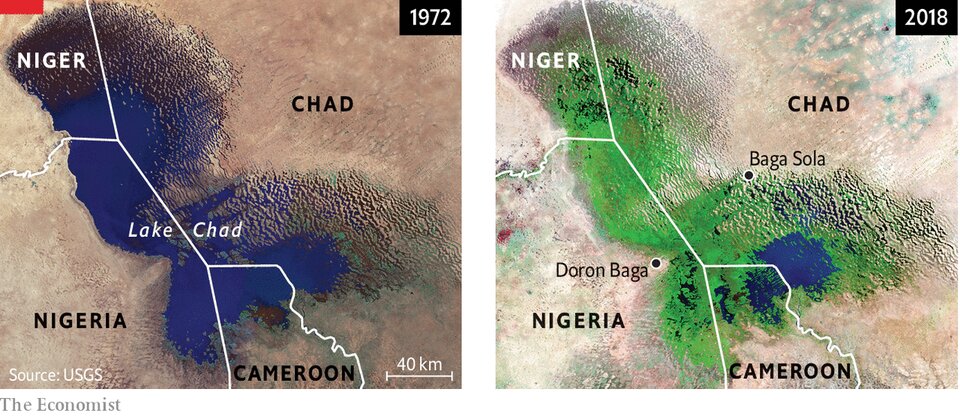 lago chade - É possível encontrar poeira do Saara nas Américas? (V.4, N.9, P.4, 2021)