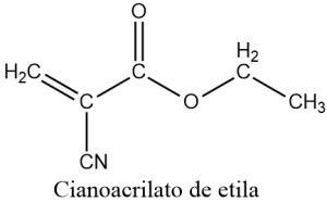 cianoacrilato de etila 300x186 - (Português do Brasil) Porque a cola não gruda no interior do tubo (V.7, N.3, P.2, 2024)
